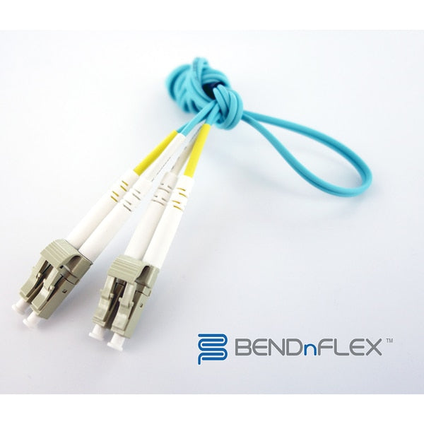 Axiom LC/LC BENDnFLEX Silver MMD OM4 50/125 Plenum Bend Insensitive Fiber 3m LCLCB4PAS3-AX
