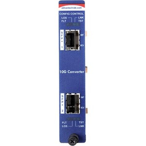 B+B SmartWorx Slide-In Modular Media Converter 10Gbps SFP+ and XFP Fiber Series IMC-790-2SFP