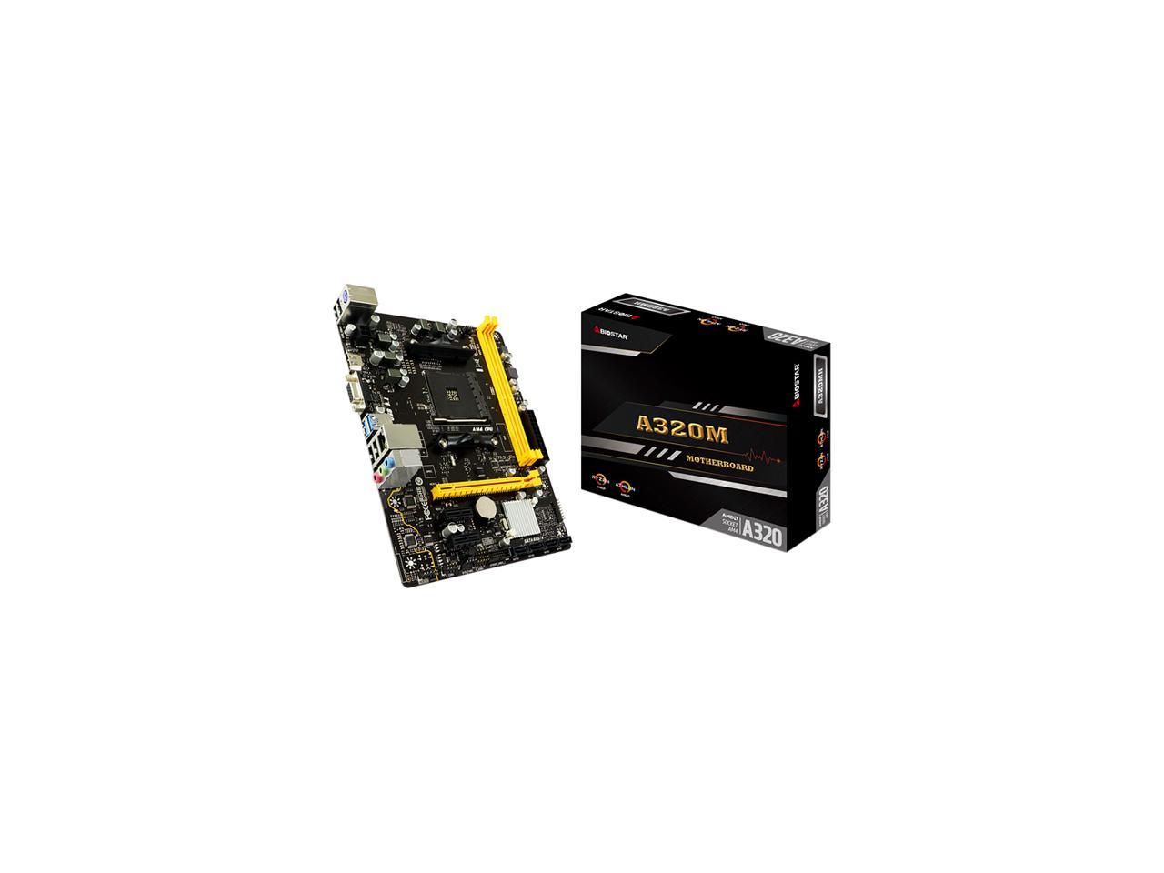 Biostar Biostar A320Mh A320Mh Am4 Amd A320 Sata 6Gb/S Micro Atx Amd Motherboard