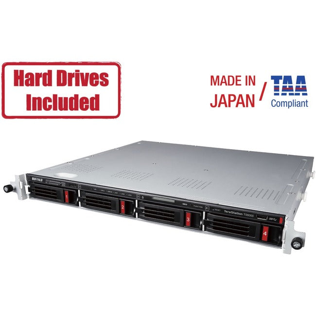 BUFFALO TeraStation 6400RN 16TB Rackmount NAS Hard Drives Included + Snapshot TS6400RN1604