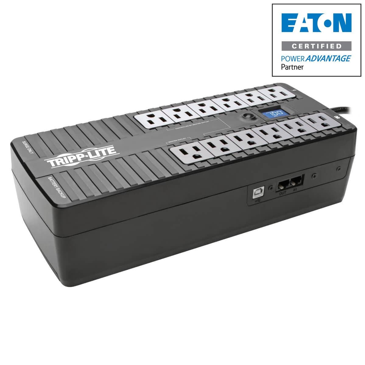 Battery Backup UPS - 850VA Energy-Saving Desktop Power Protection | TeCiSoft ECO850LCD