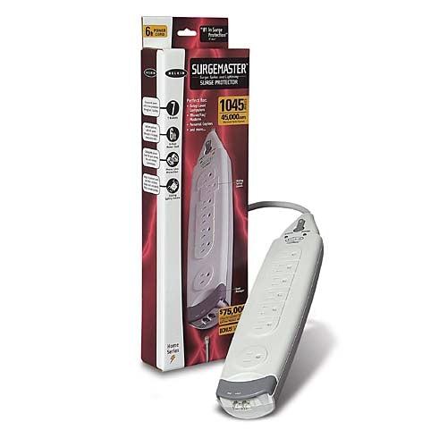 Belkin 7-Outlet Surgemaster® Home Series White 7 Ac Outlet(S) 1.83 M