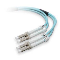 Belkin Lc - Lc, Mmf, Om4, 10M Fibre Optic Cable Ofc Turquoise