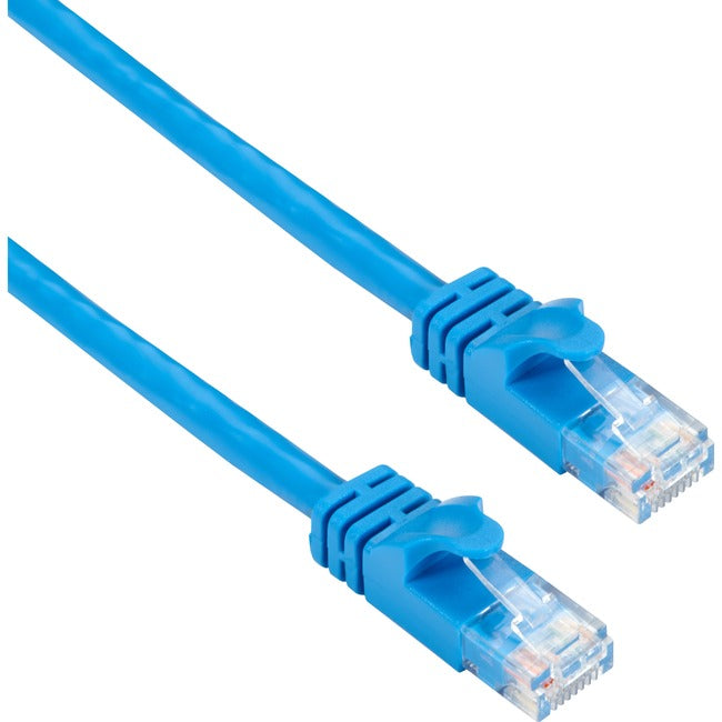 Black Box CAT6A 500-MHz STR Patch Cable Slim Molded Snagless Boot - UTP, CM PVC, BL, 25FT CAT6APC-025-BL