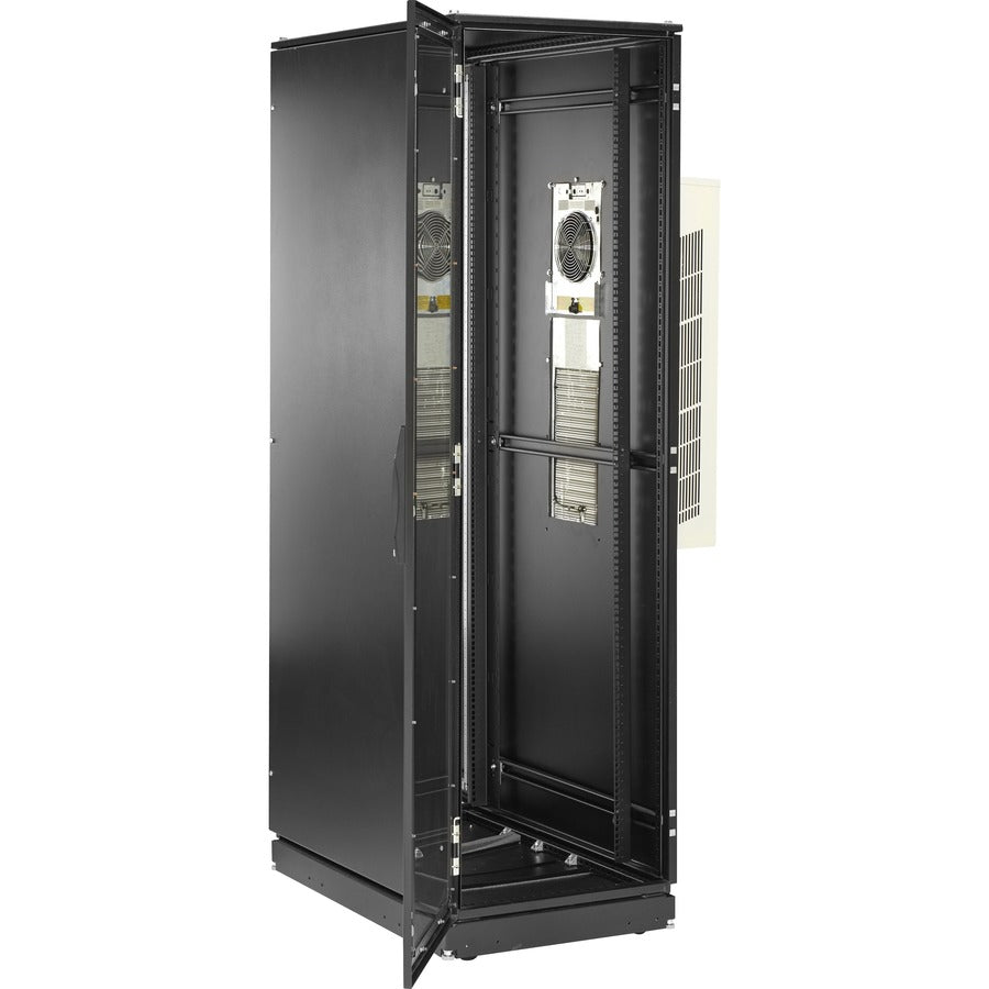 Black Box ClimateCab NEMA 12 Server Cabinet with 12000-BTU AC - 42U, M6 Rails, 230V CC42U12000M6-230-R3