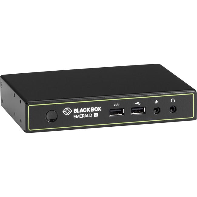 Black Box Emerald™ SE DVI KVM-over-IP Matrix Switch Receiver - Single Head, Full HD DVI, VUSB 2.0, Serial, Audio EMD2000SE-R