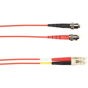 Black Box Fiber Optic Duplex Patch Network Cable FOCMR62-003M-STLC-RD