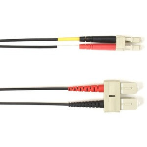 Black Box Fiber Optic Duplex Patch Network Cable FOCMRSM-003M-SCLC-BK