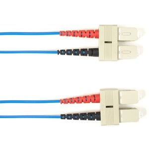 Black Box Fiber Optic Duplex Patch Network Cable FOLZHSM-015M-SCSC-BL