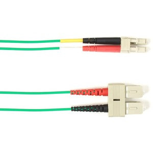 Black Box Fiber Optic Duplex Patch Network Cable FOCMP50-010M-SCLC-GN