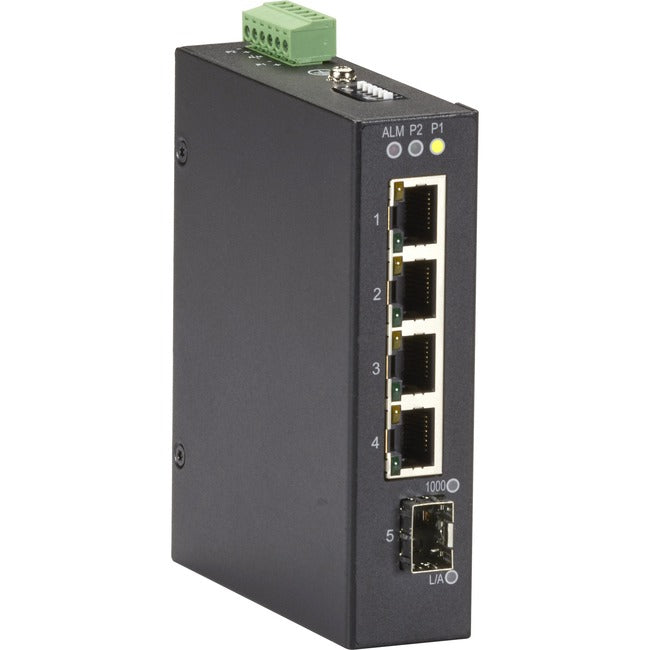 Black Box LIG401A EXTR Industrial Switch - 4-Port Gigabit Ethernet with SFP | Tecisoft
