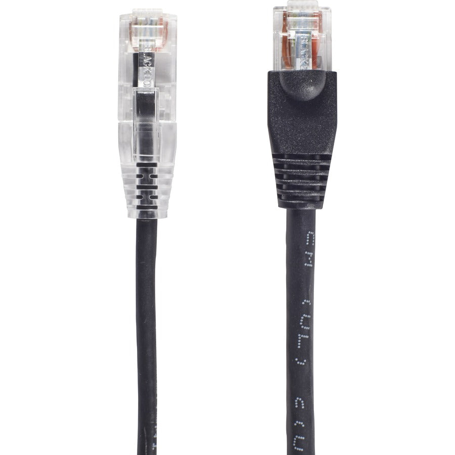 Black Box Slim-Net Cat.6a UTP Patch Network Cable C6APC28-BK-12