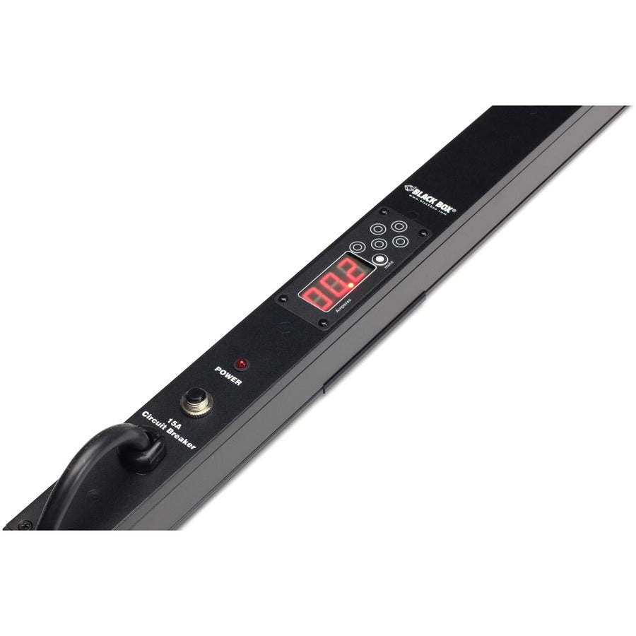 Black Box Vertical Metered PDU - 15-Amp Single Circuit, 120V, 24-Outlet, 5-15R, 5-15P PDUMV24-S15-120V