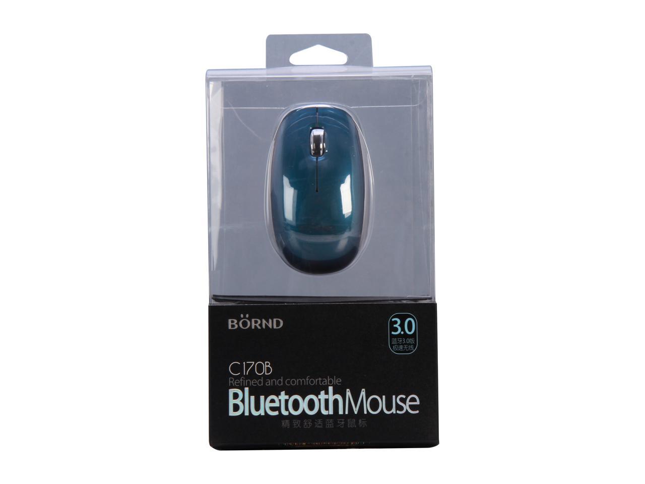 Bornd C170B Wireless Bluetooth 3.0 Optical Mouse (Blue)