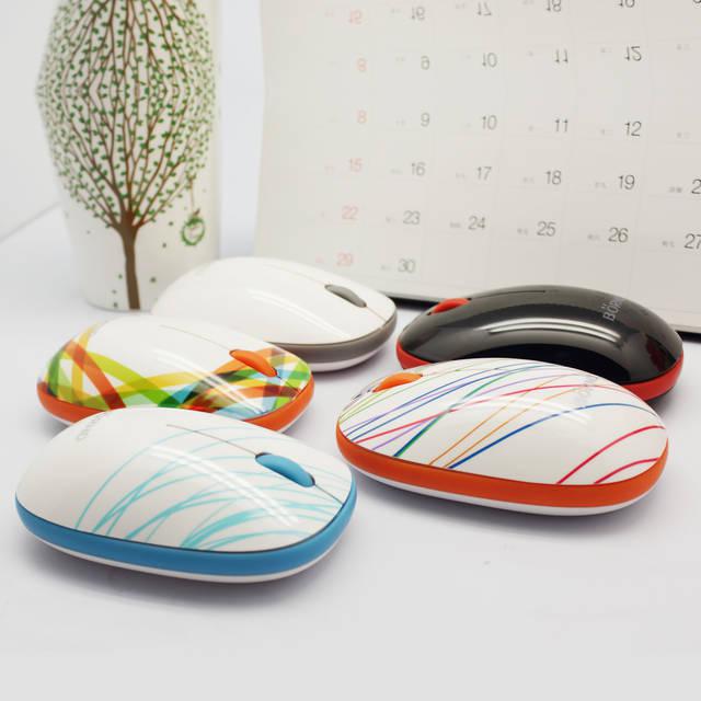 Bornd E220 Wireless 2.4Ghz Optical Mouse (Wide-Rainbow)