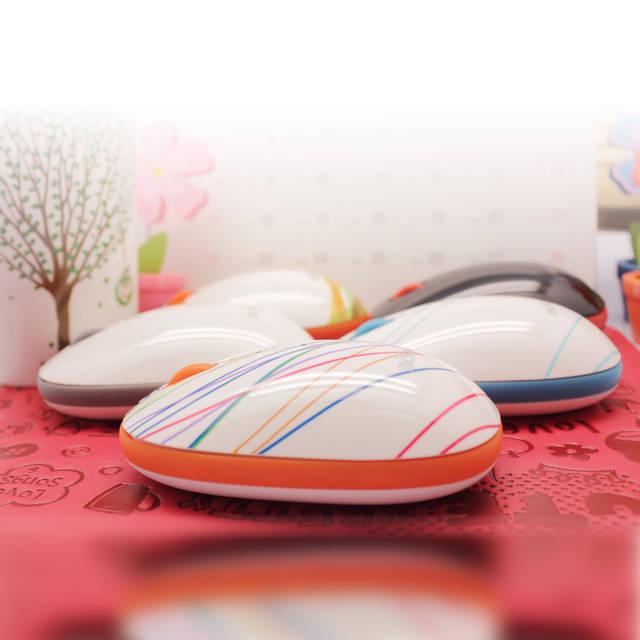 Bornd E220 Wireless 2.4Ghz Optical Mouse (Wide-Rainbow)