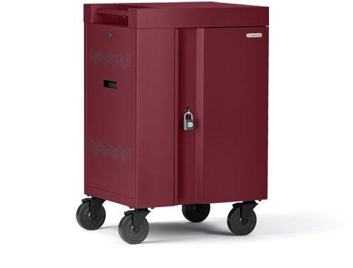 Bretford Cube Mini Portable Device Management Cart Maroon