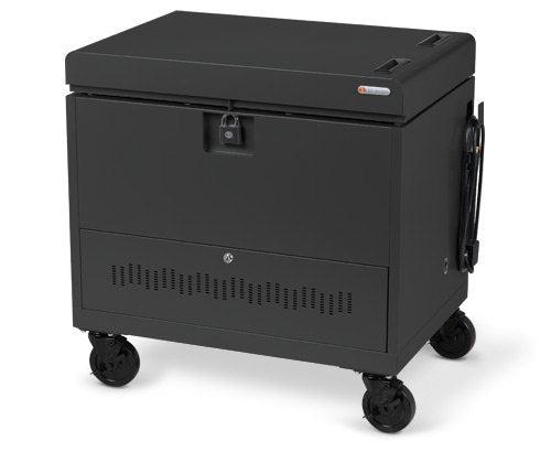 Bretford Cube Toploader Portable Device Management Cart Charcoal