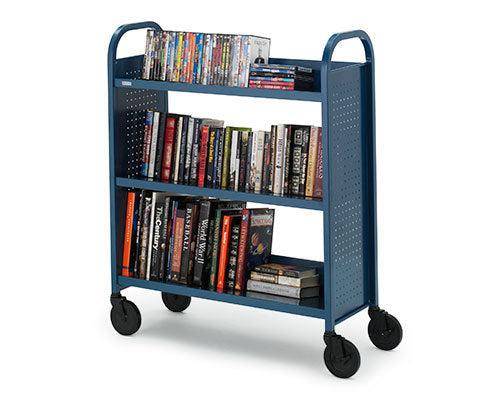 Bretford Duro L330 Hand Truck - 3 Shelf - Round Handle - Locking Casters - Orchid L330-ORC5