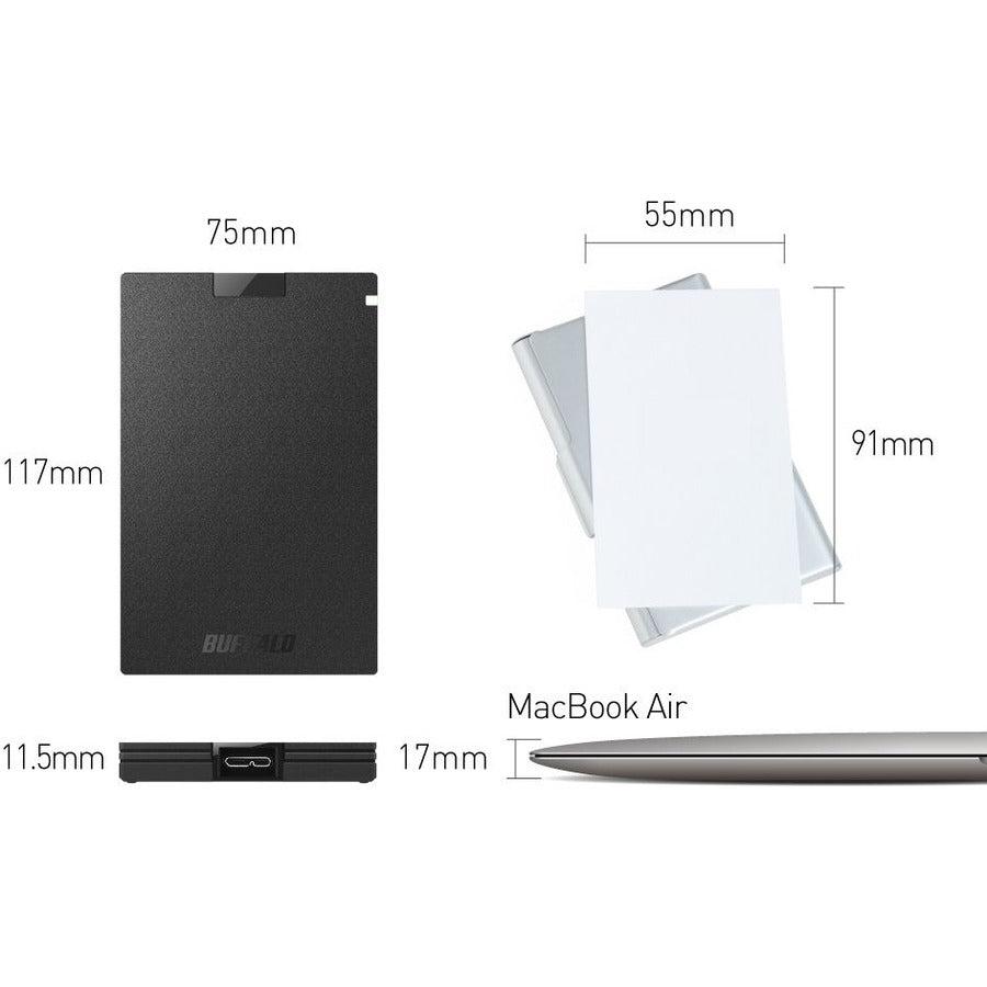 Buffalo Ssd-Pg500U3B External Solid State Drive 500 Gb Black