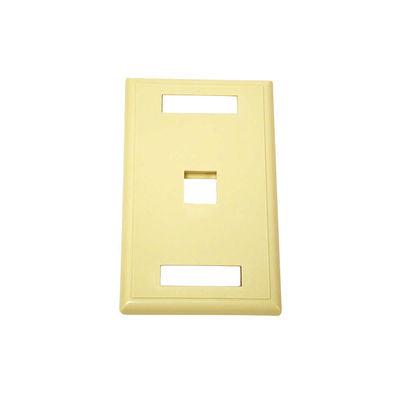 C2G 1-Port Multimedia Keystone Wall Plate - Ivory