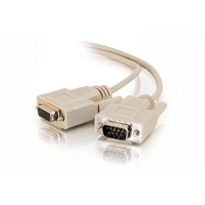 C2G 15Ft Db9 M/F Extension Cable Serial Cable White 4.57 M Db9M Db9F