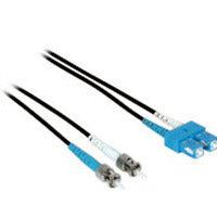 C2G 1M Sc/St Duplex 9/125 Single-Mode Fiber Patch Cable Fibre Optic Cable Black