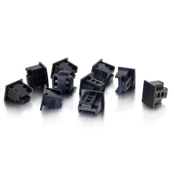 C2G 21999 Electronic Connector Cap Acrylonitrile Butadiene Styrene (Abs) Black 10 Pc(S)