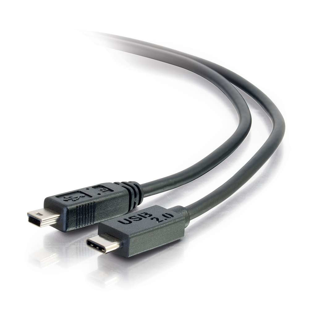 C2G 6Ft, Usb 2.0 Type C, Mini-Usb B Usb Cable 1.8288 M Usb C Black