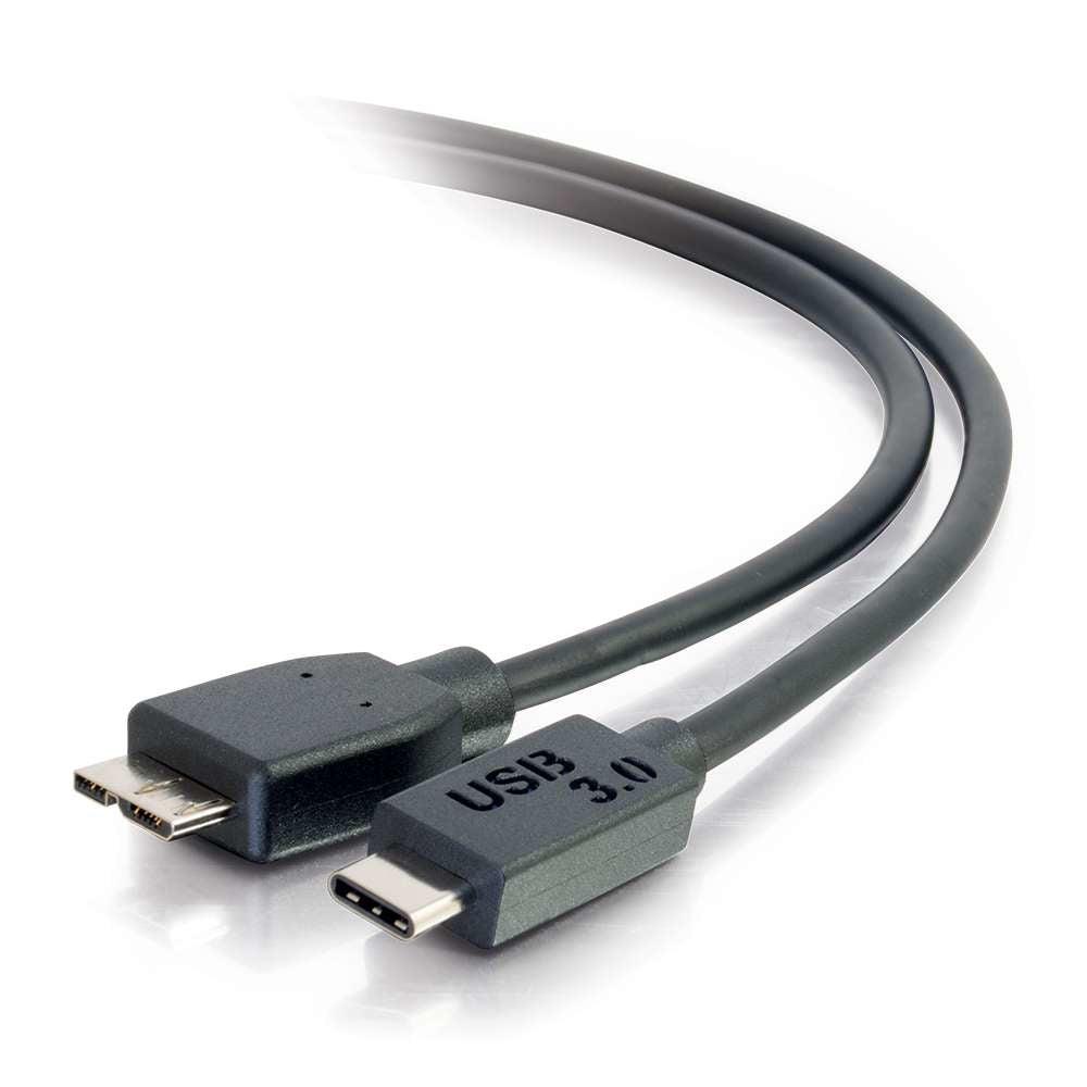 C2G 6Ft, Usb 3.0 Type C, Micro-Usb B Usb Cable 1.8288 M Usb 3.2 Gen 1 (3.1 Gen 1) Usb C Black