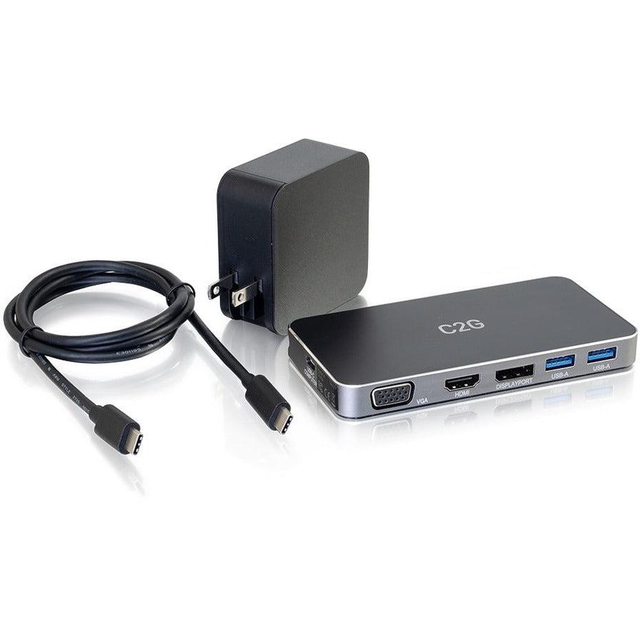 C2G C2G54477 Notebook Dock/Port Replicator Wired Usb 3.2 Gen 1 (3.1 Gen 1) Type-C Black