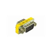 C2G Hd15 Vga Male/Male Mini Gender Changer Vga (D-Sub) Yellow