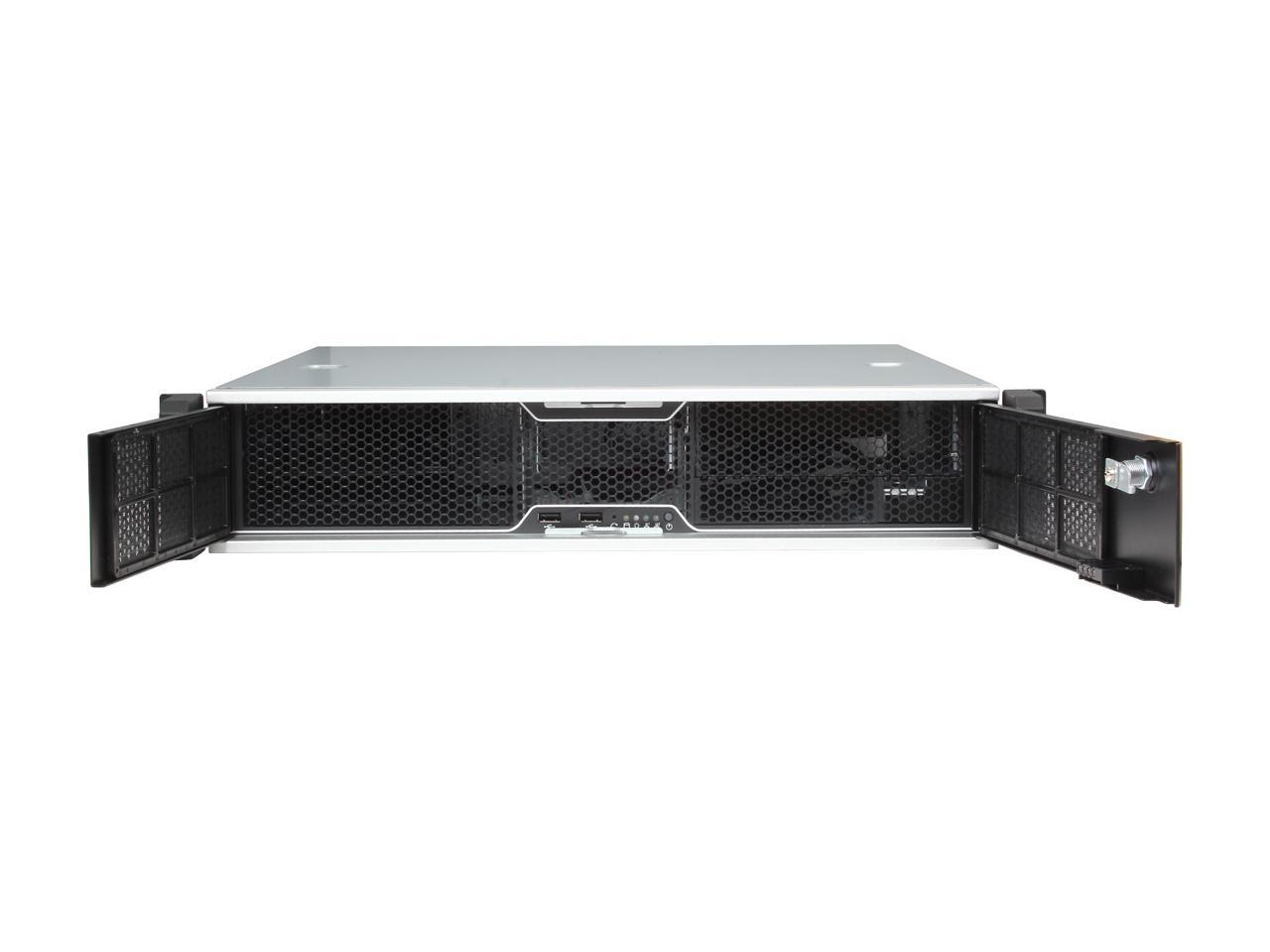 Chenbro Rm24100-L2 1.0Mm Sgcc 2U Rackmount Advanced Industrial Server Case 1 External 5.25" Drive Bays