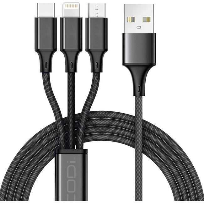 CODi 4' 3-in-1 USB Fast Multi Charging Cable A01068