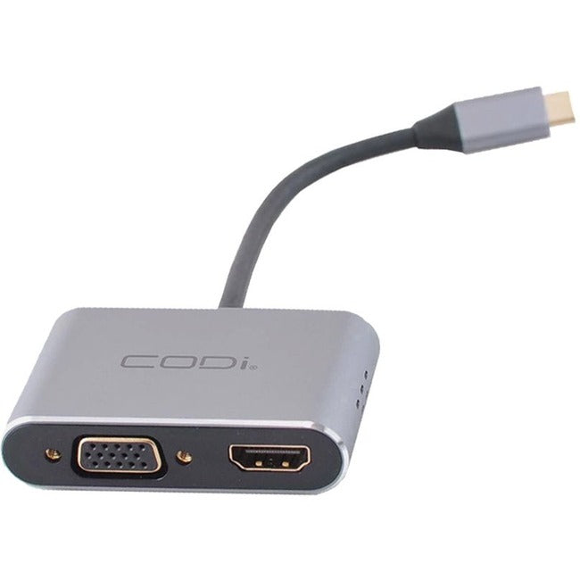 CODi 4-In-1 USB-C Display Adapter (HDMI, VGA, USB-C PD, USB-A 3.0) A01063M