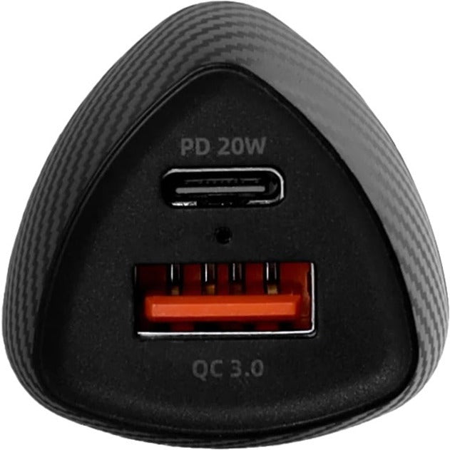 CODi Dual Port 20W Car Charger/Auto Adapter (USB-C, USB-A Outputs) A01109
