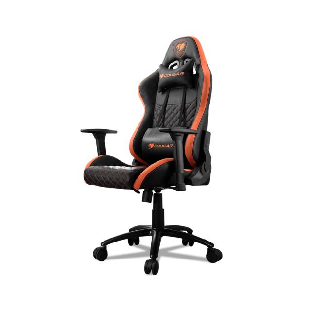 Cougar Armor Rpo Swivelling Gaming Chair With Suede-Like Texture,Body-Embracing High Back Design,Breathable Premium Pvc Leather