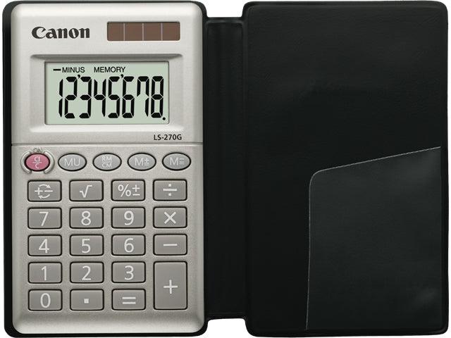 Canon Ls-270G Calculator Pocket Basic Silver