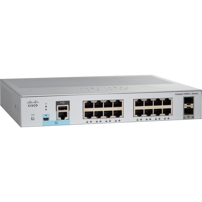 Cisco 2960L Switch 16-Port - Managed Gigabit Ethernet Switch | TecISoft WS-C2960L-16TS-LL