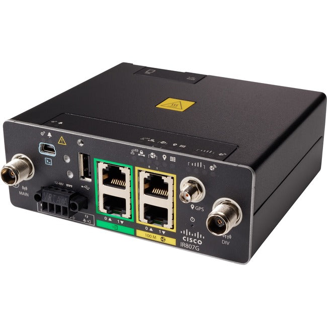 Cisco 807 2 SIM Ethernet, Cellular Modem/Wireless Router IR807G-LTE-VZ-K9