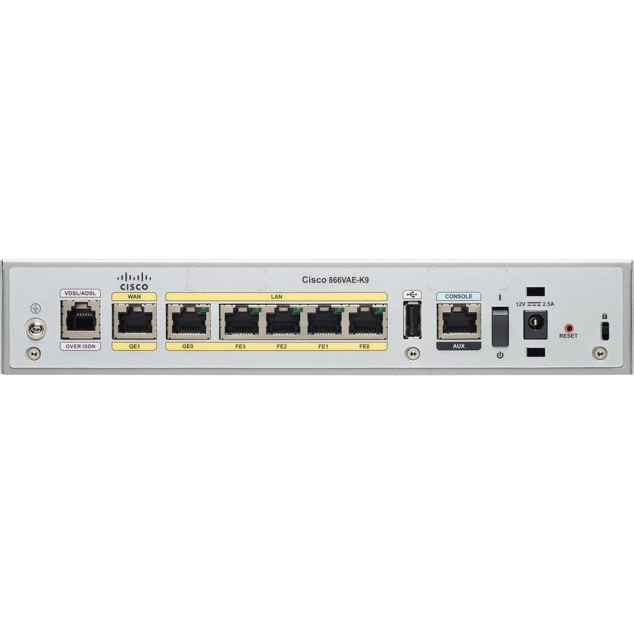 Cisco 866VAE Secure Router with VDSL2/ADSL2+ over ISDN C866VAE-K9
