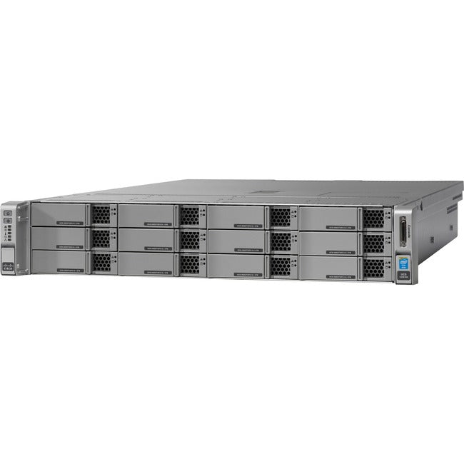 Cisco C240 M4 2U Rack Server - 2 X Intel Xeon E5-2630 V3 2.40 Ghz - 128 Gb Ram - 12Gb/S Sas, Serial Ata Controller