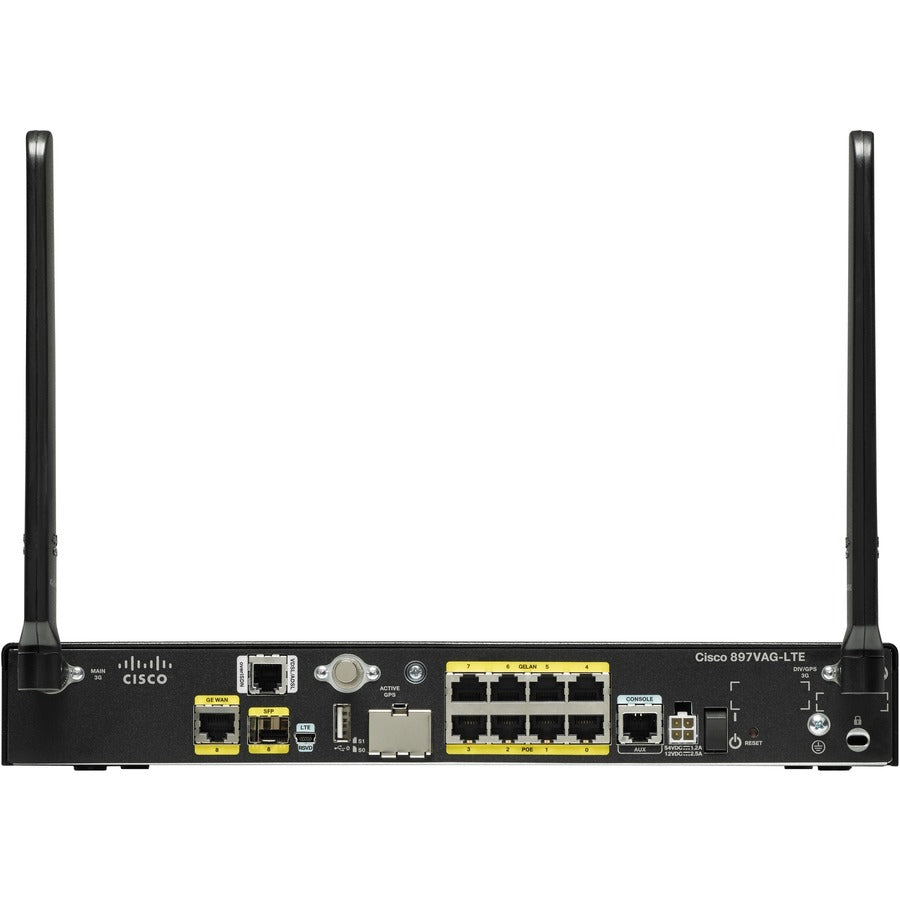 Cisco C897VAMG-LTE ADSL2+, VDSL, Cellular Modem/Wireless Router C897VAMG-LTE-GA-K9