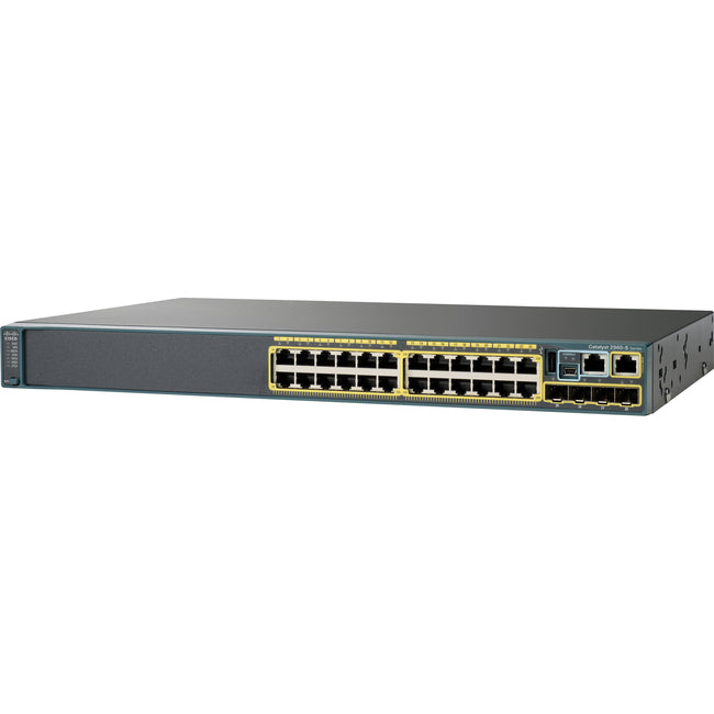 Cisco Catalyst 2960S-24TS-L 24-Port Gigabit Switch - Layer 2 Managed WS-C2960S-24TSL-RF