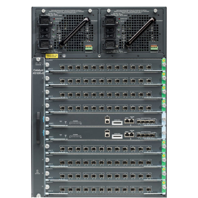 Cisco Catalyst 4510R+E Switch Chassis WS-C4510RE-S7+96V+