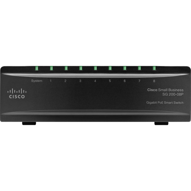 Cisco Sg200-08P Gigabit Poe Smart Switch