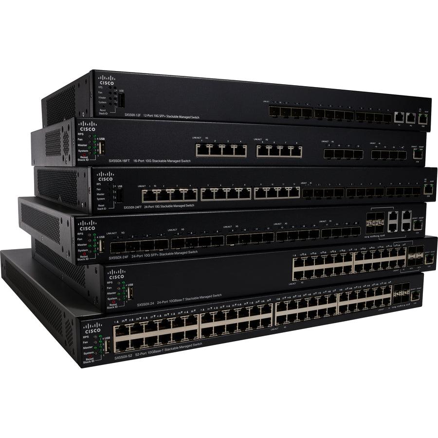 Cisco SX550X-52 52-Port 10GBase-T Stackable Managed Switch SX550X-52-K9-NA