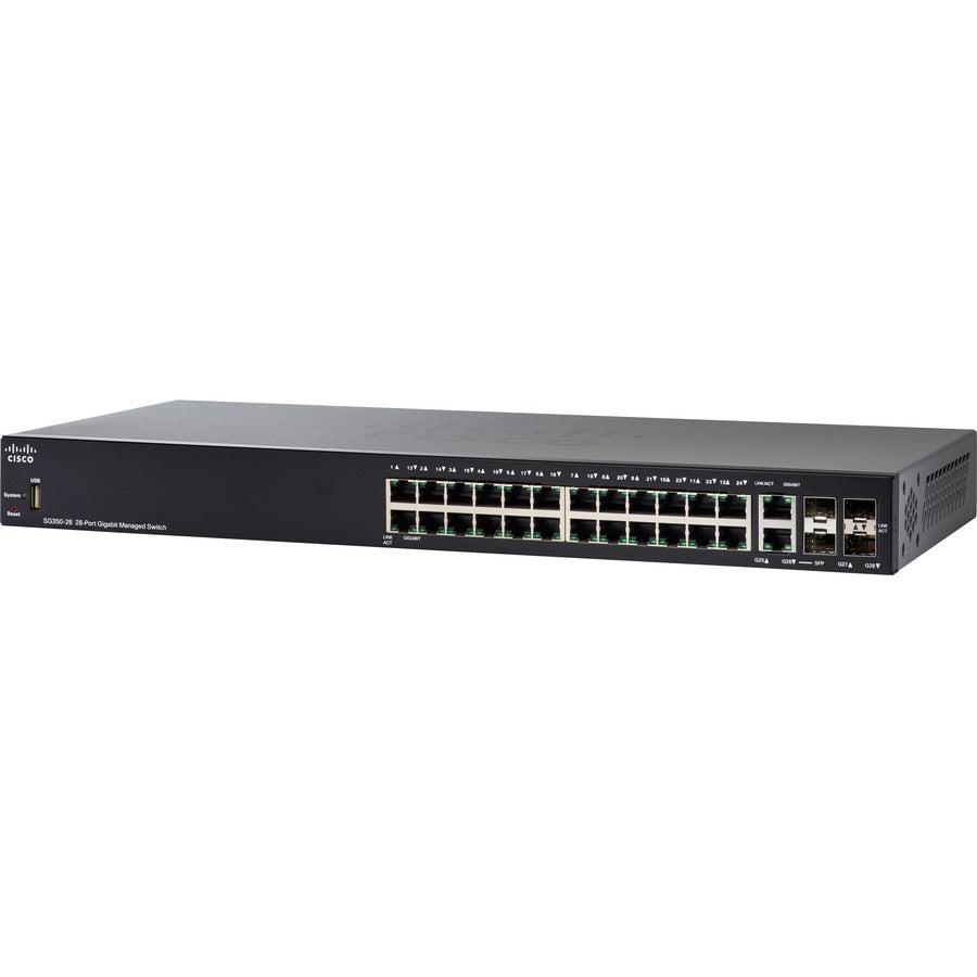 Cisco Sg350 Managed L3 Gigabit Ethernet (10/100/1000) 1U Black