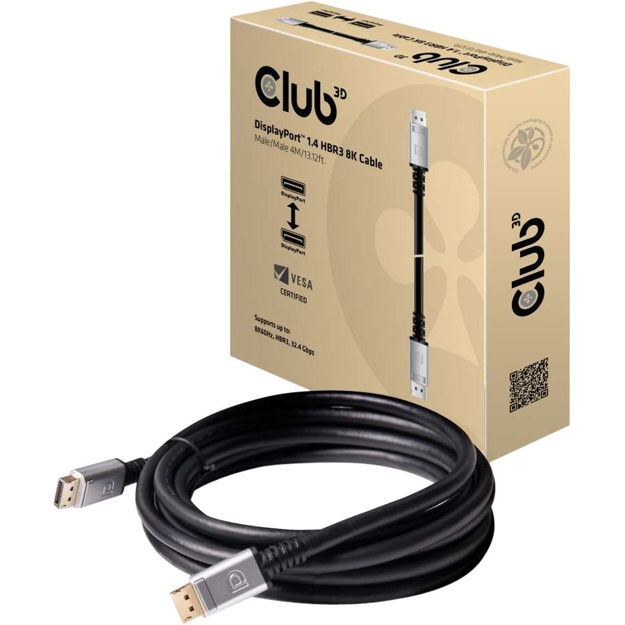 Club 3D DisplayPort 1.4 HBR3 8K Cable M/M 4m /13.12ft CAC-1069