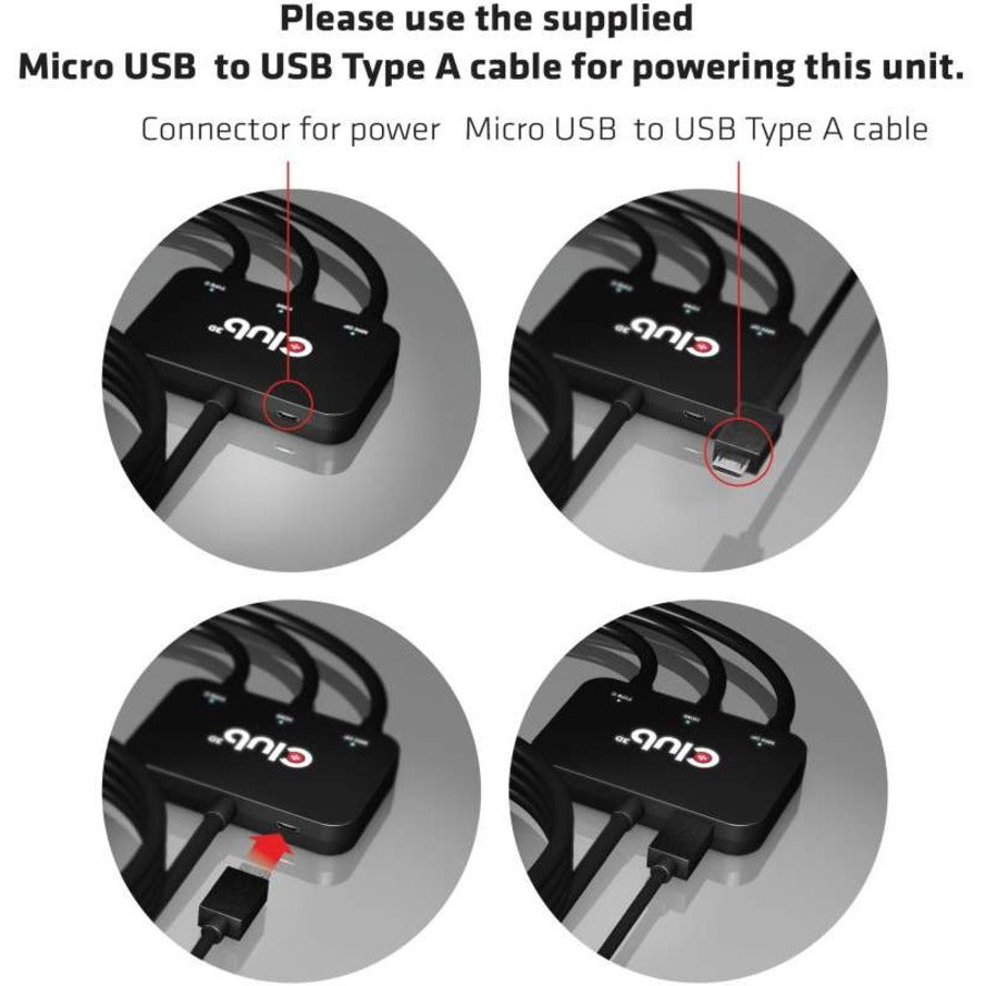 Club 3D Mini DisplayPort/HDMI/USB-C Audio/Video Adapter CAC-1630